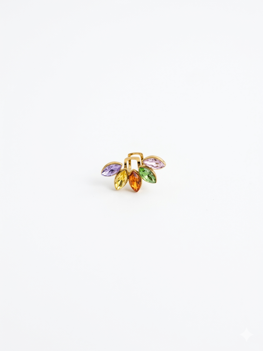 Earcuff Petalo Pastel