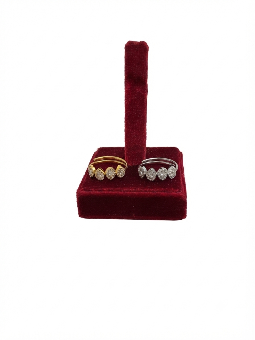 Anello Goccia Strass