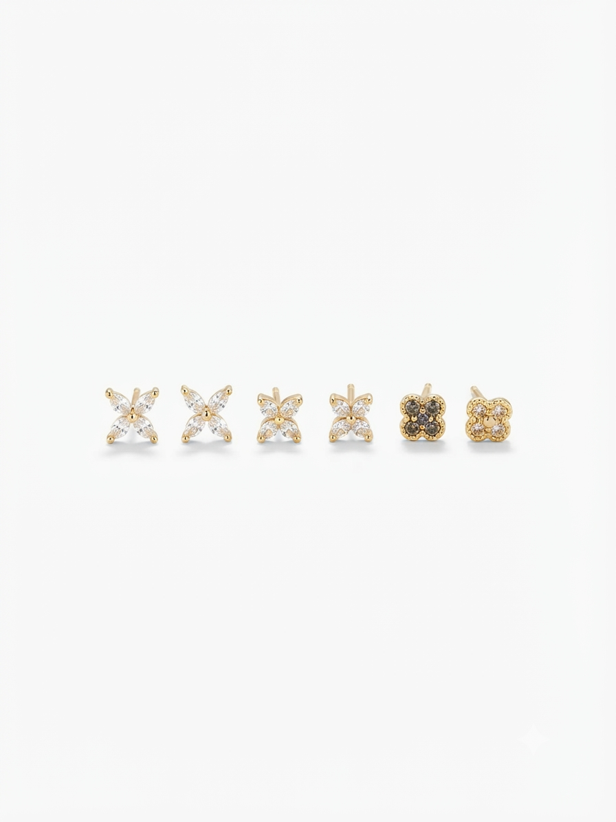 Set Orecchini Mix Flower