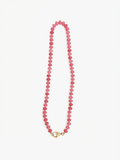 Collana Pietre Rosso Fragola