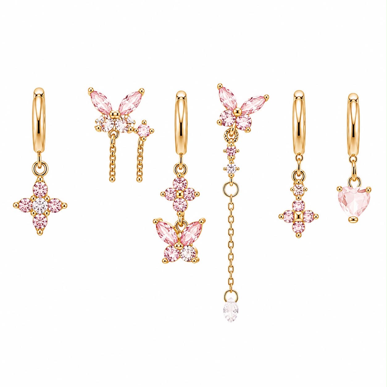 Set Orecchini Farfalla