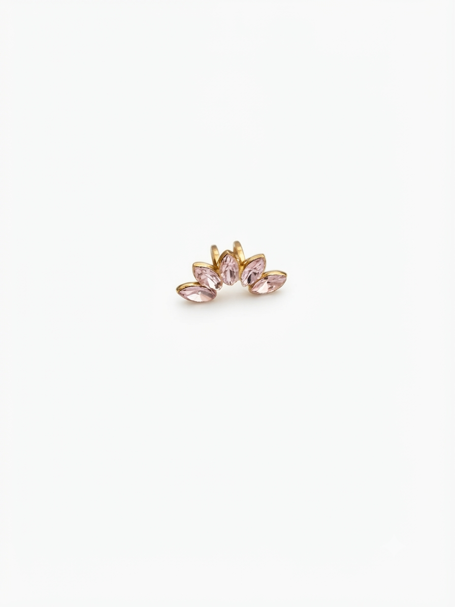 Earcuff Petalo Rosa
