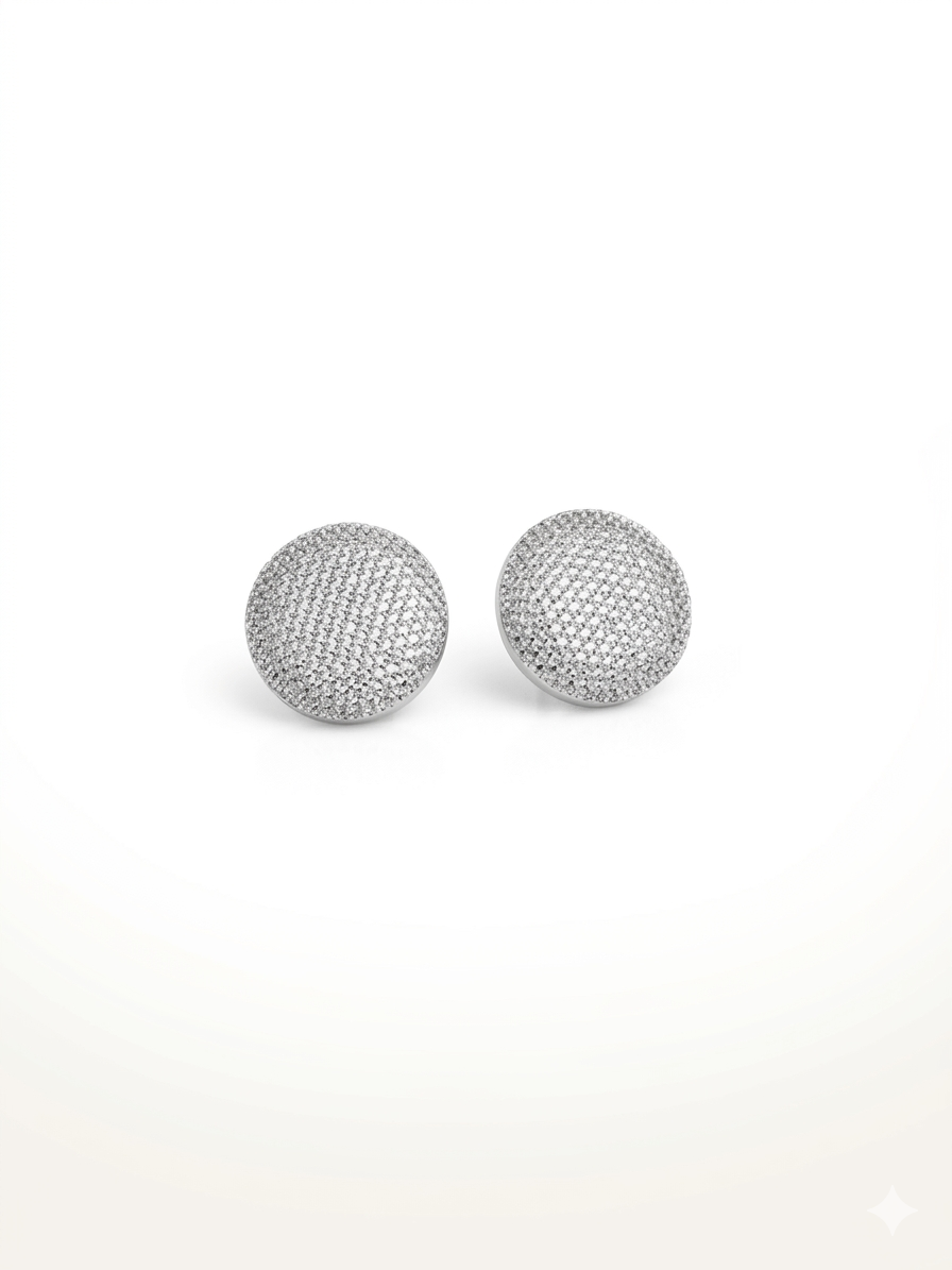 Orecchini Sfera Zirconata