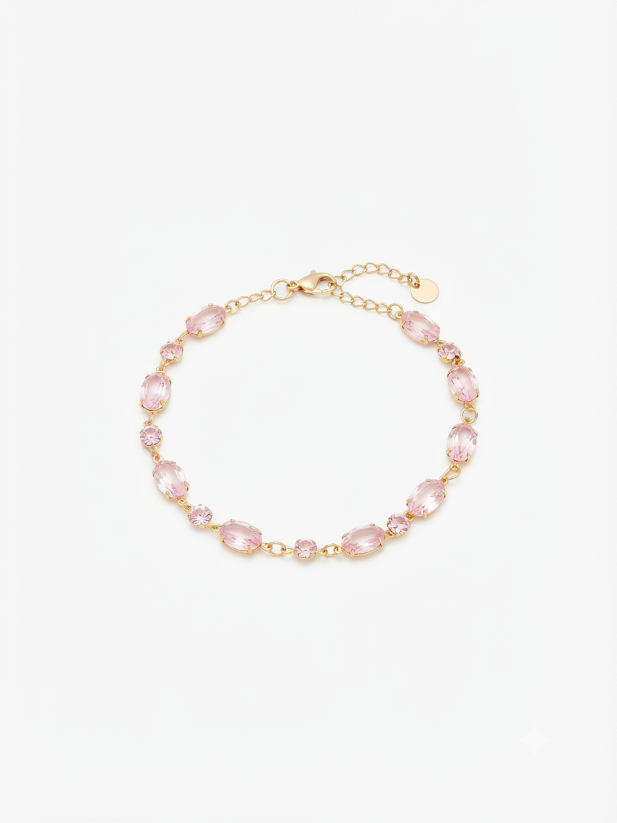 Bracciale Pietre Rosa