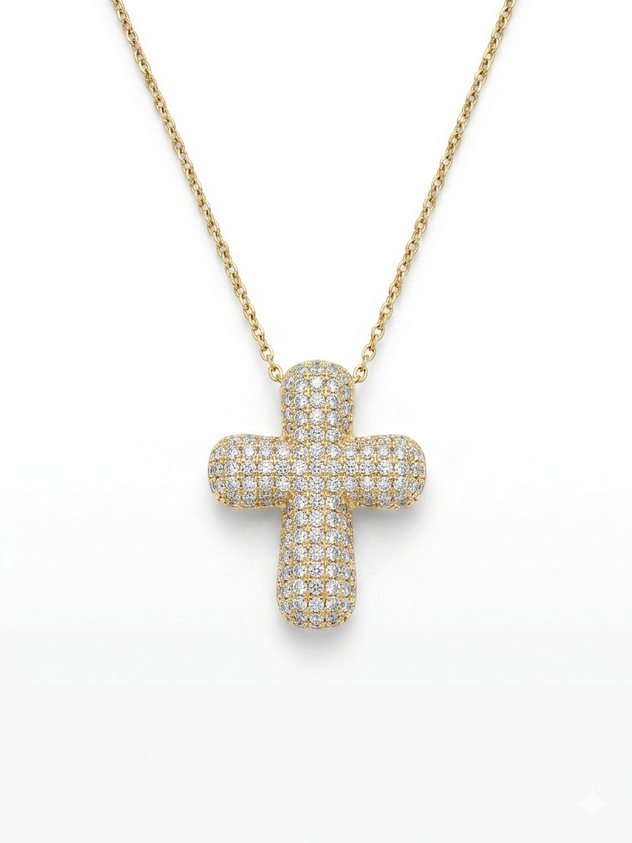 Collana Croce Bubble