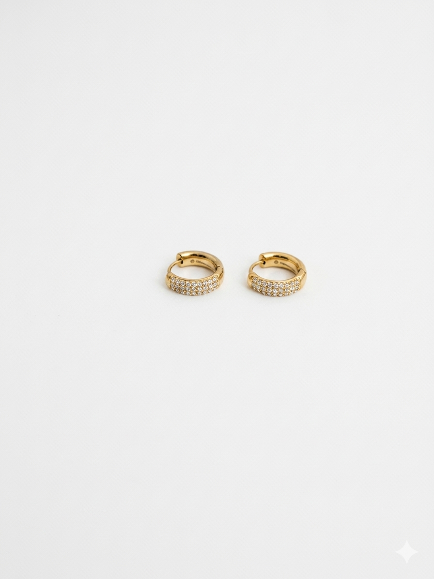 Orecchini Hoops Zirco