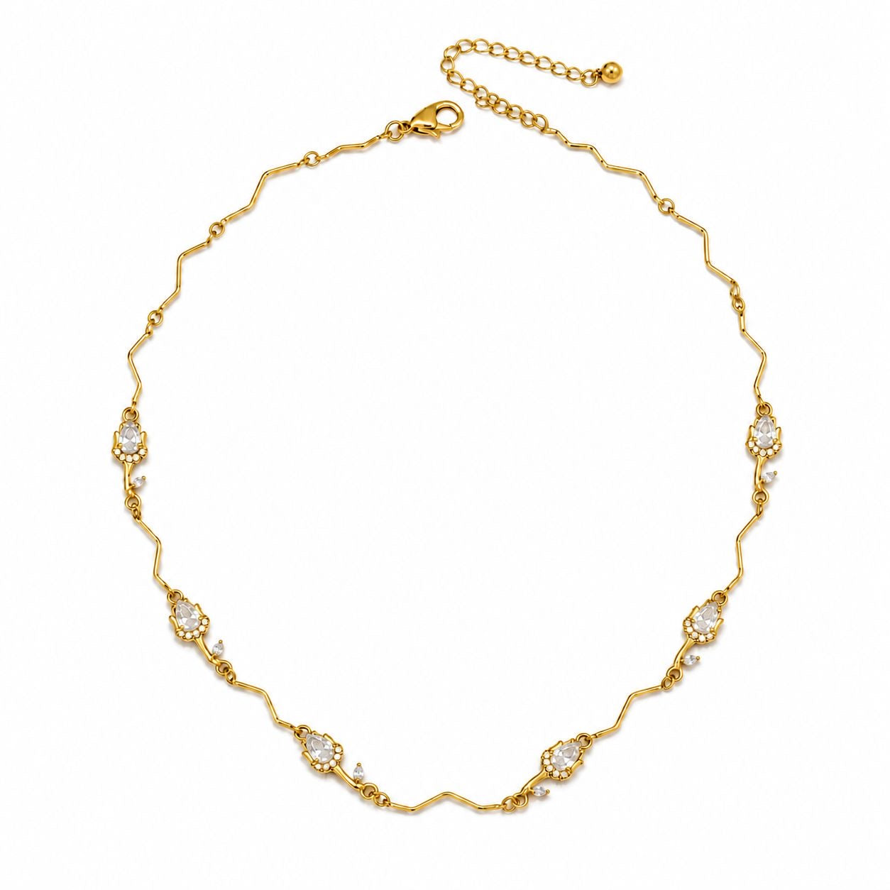 Collana Girocollo Tulipani