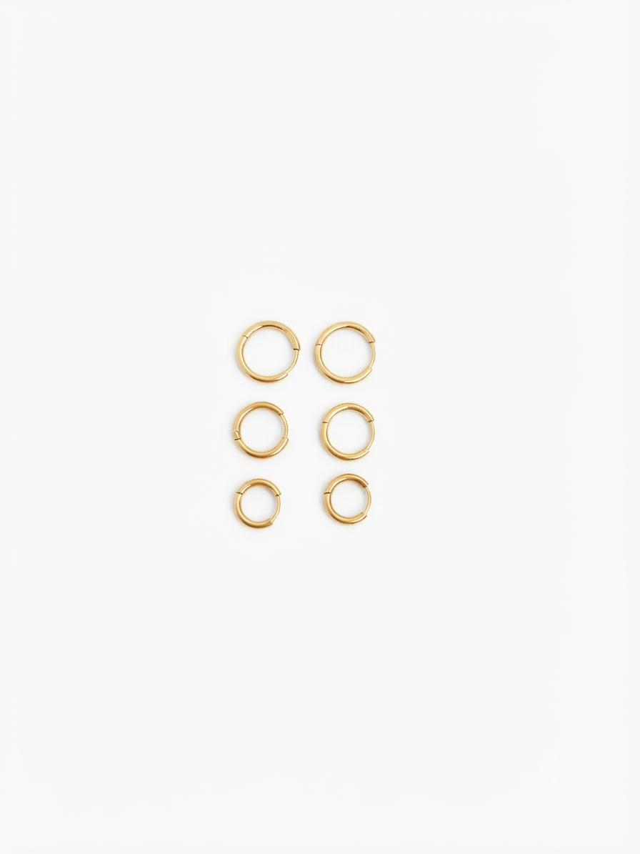 Set Orecchini Ultra Slim Cerchi
