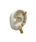 Set Orecchini Flower Strass