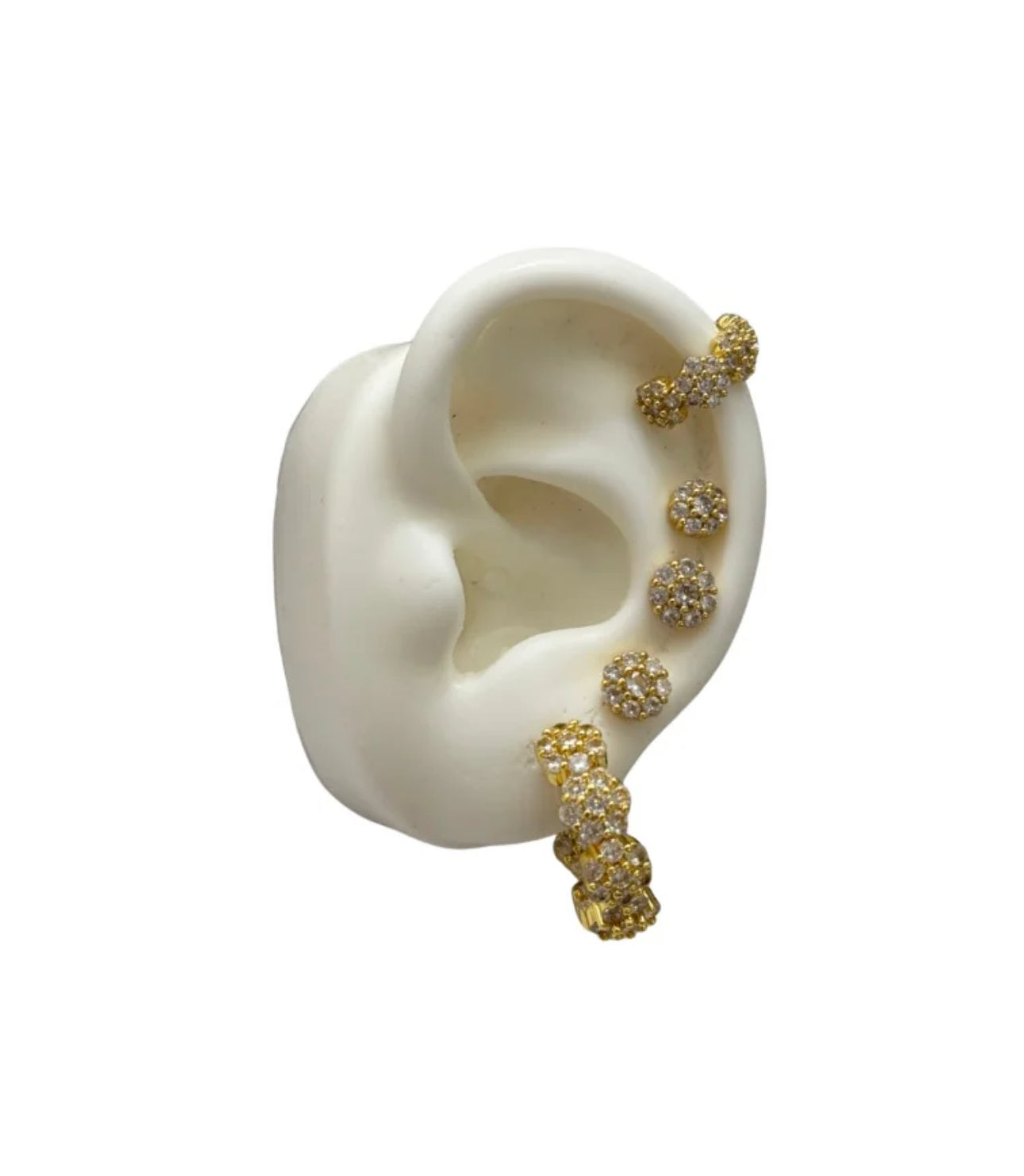 Set Orecchini Flower Strass
