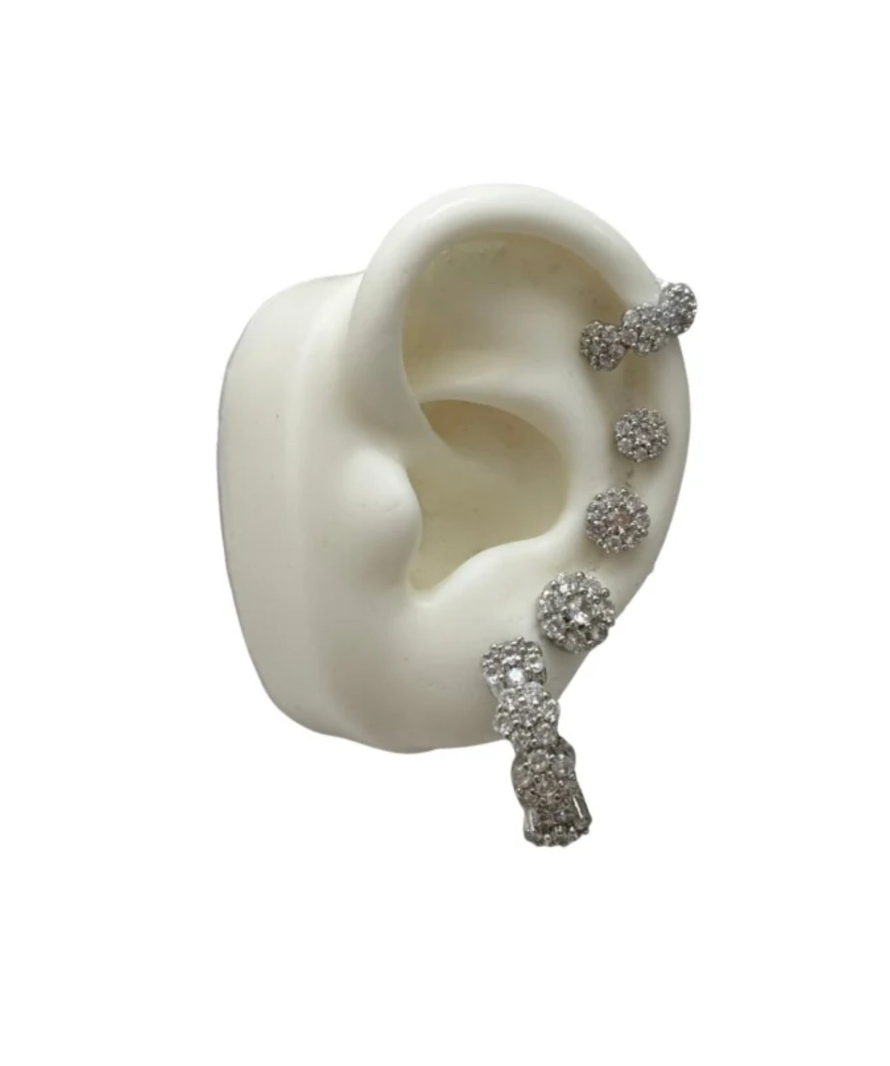 Set Orecchini Flower Strass
