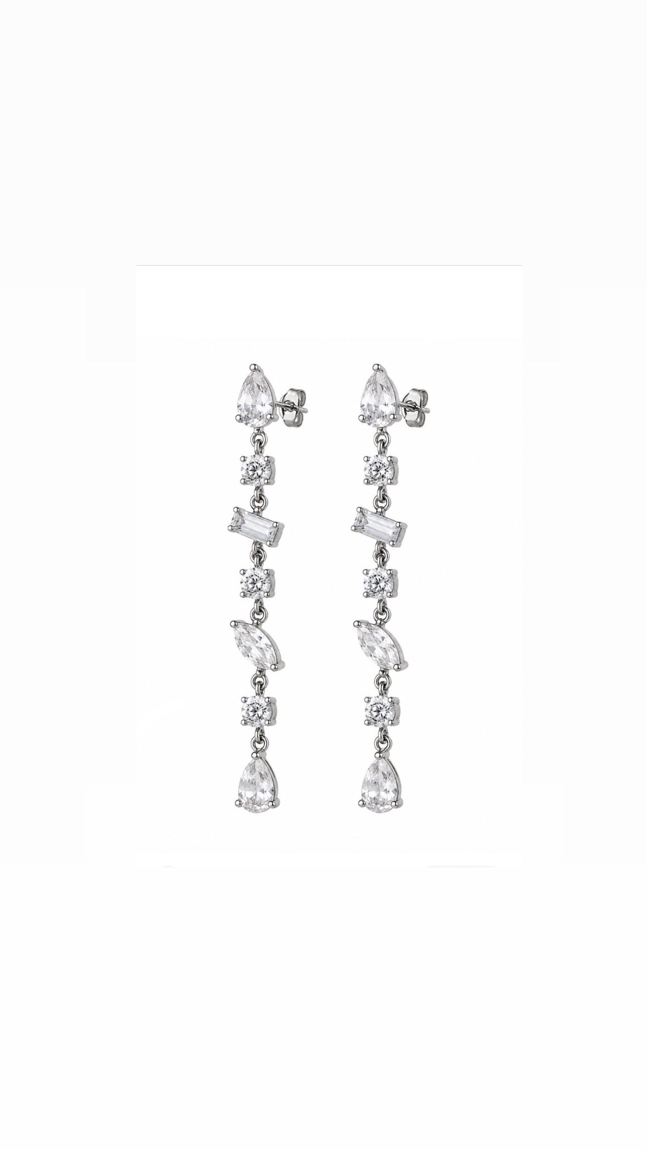 Orecchini Cascata Strass