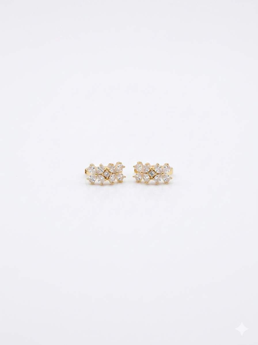 Orecchini Hoops Fiori